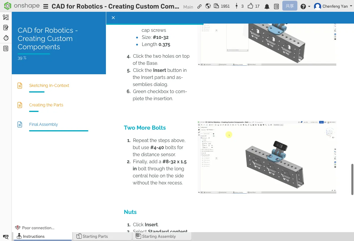 添加 Fastened mate